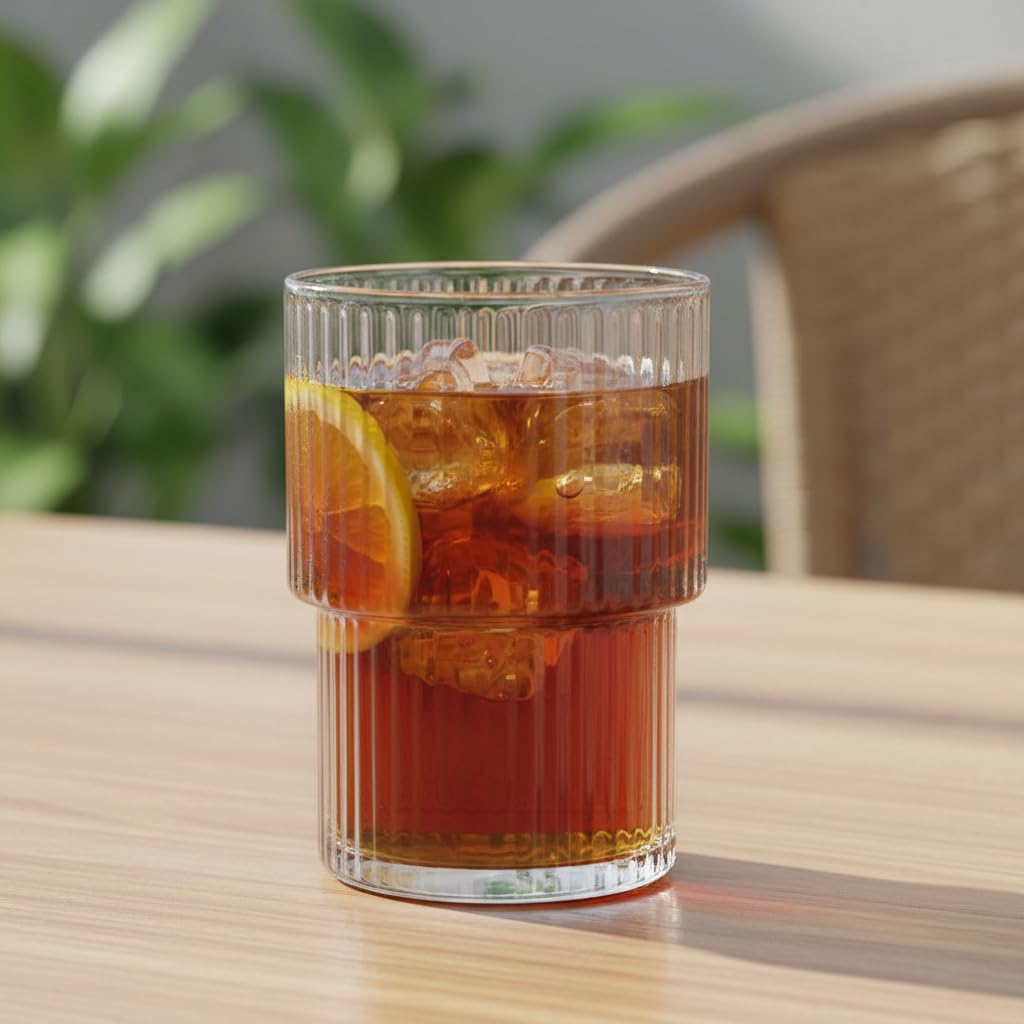 Deconox 1 Adet 280ml Isıya Dayanıklı Borosilikat Origami Stil Bardak | Kahve Ve Sunum Bardağı | Borosilikat Bardak