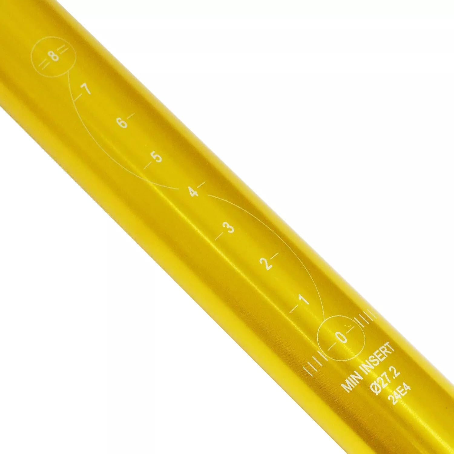 WFS MTB 27.2/ 30.9mm Seatpost, Lightweight Aluminum Alloy Seat Post for Mountain Bike, Road Bikes, MTB and BMX, Gold, 1Pc