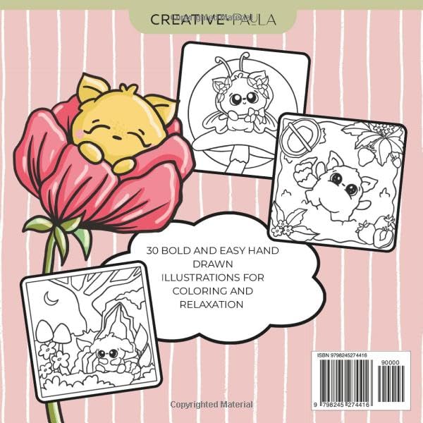 Cozy Forest: Simple and Bold Coloring Book: Cute coloring book with Bold Outlines and Easy pages, suitable for Relaxation and all ages, Adults to Kids image 3