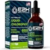 E2H: Liver Support Supplement (2 Pack - 4 Fl Oz) and Chlorophyll Liquid Drops (Single Bottle - 2 Fl Oz) | Vegan, Non-GMO - (6 Fl Oz Total) - Bundle
