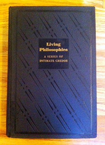 Living Philosophies B000PS0OVW Book Cover