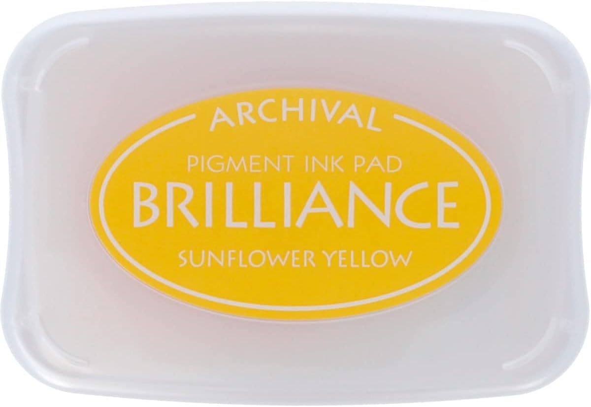 Tsukineko Brilliance Full-Size Pad, Sunflower Yellow