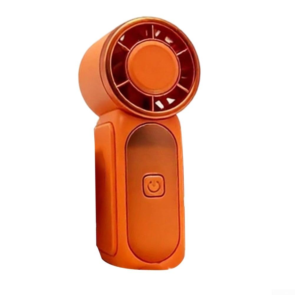 Ventola portatile alimentata tramite USB per raffreddamento esterno con prestazioni turbo ad alta velocità e durata estesa (1 arancione)