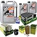 Produktbild QR-PARTS 69345732 Filter Set Inspektionspaket 7 Liter Motoröl Top Tec 4200 5W-30 MANN-FILTER Innenraumfilter Kraftstofffilter Luftfilter Ölfilter