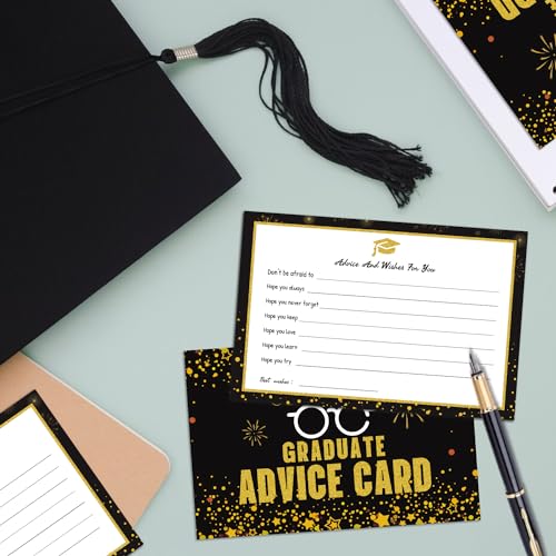 image for PARTYWIND 84 PCS Graduate Advice Cards 2025, Graduation Wishes Cards f