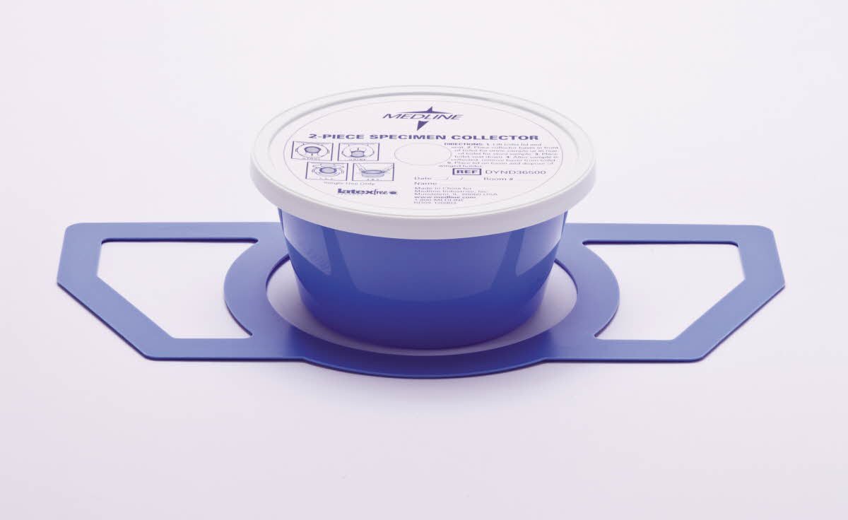 Medline DYND36500 2Piece Specimen Collector Pans, 40 oz (Pack of 100