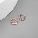 LILIE&WHITE Chunky Rose Gold Hoop Earrings for Women Cute Fashion Hypoallergenic earrings Minimalist Jewelry Gift