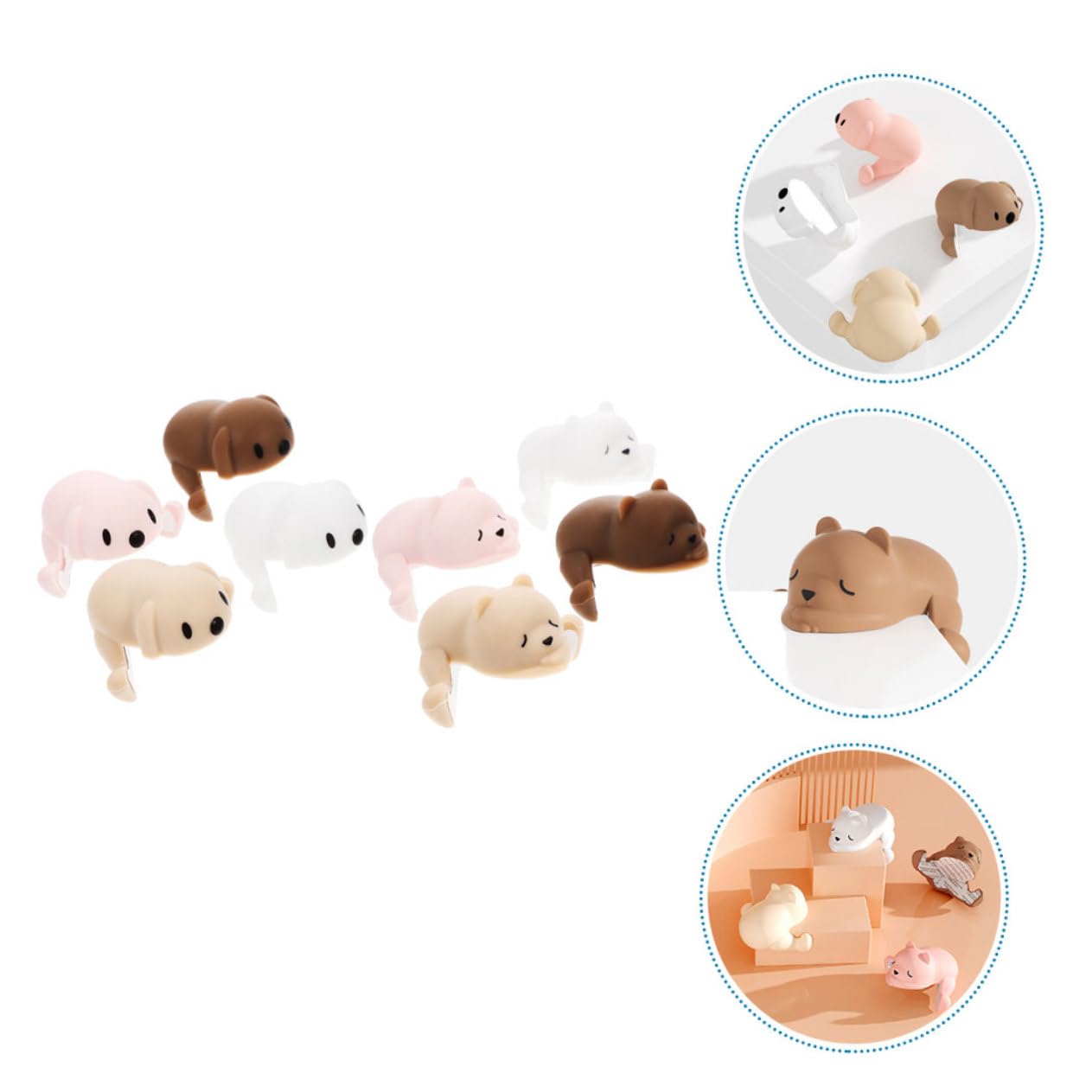 Yardwe 4 Sätze Welpe Anti-kollisionshornschutz Tafelschützer Tisch Eckenschutz Kindersicherung Corner Soft Protectors Eckschützer, Eckschutz Für Kieselgel 8 Stück * 4