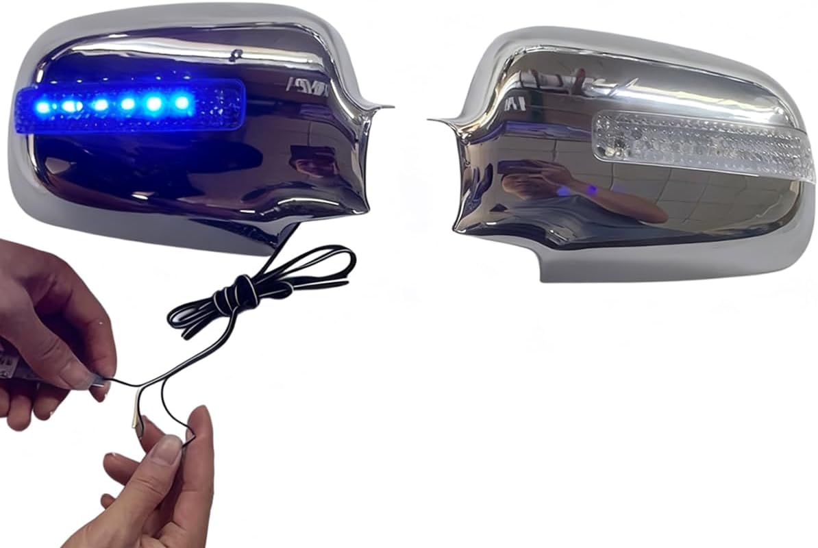 Side Mirror Cover Caps Chrome compatible with H0NDA CR-V 2002-2006 Left + Right Side
