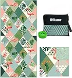 Dikuer Beach Towel Sand Free & Quick Dry 30"x60" Microfiber Easy to Pack Beach Towels for Kids Women