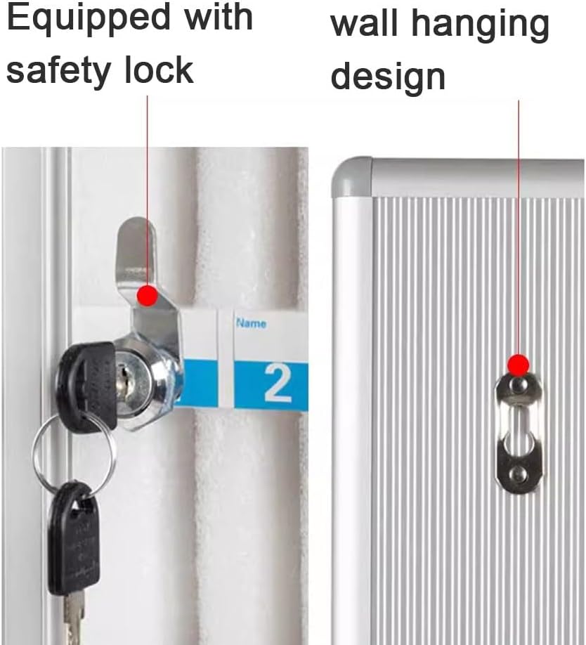 48-Slot Lockable Cell Phone Locker Box - Multi-Compartment Mobile Phone Safe for Students & Employees - Secure Storage Solution for Schools & Offices