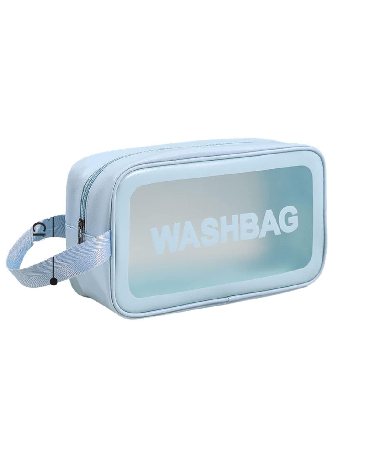 Clear Makeup Bags Bulk Travel Toiletry Bags Transparent Cosmetic Pouches with Zipper Waterproof Portable PVC Plastic Zippered Organizer (Blue, Small)-image-36
