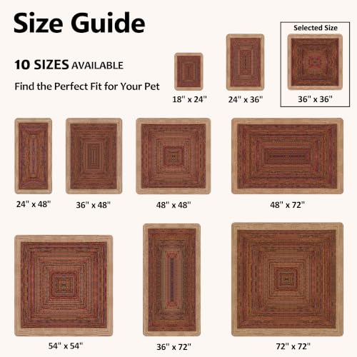 Image of Washable Pee Pads for Dogs, Reusable Puppy Potty Training Pads, Ultra-Absorbent Thick Waterproof Leak-Proof Non-Slip Pads & Mat for Crate, Playpen, Floor, Whelping & Housebreaking , 2 Pack 36 inchx36 inch