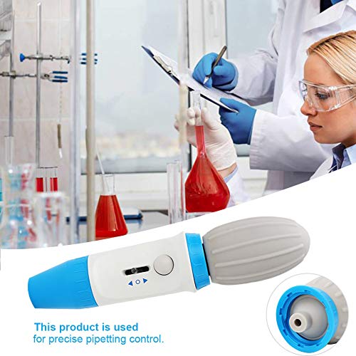 Ausla Controlador de Pipeta, 0.1-100ml Controlador de Pipeta Manual Herramienta Cuantitativa de Manejo de Líquidos Accesorio de Laboratorio para Control de Pipeteo Preciso