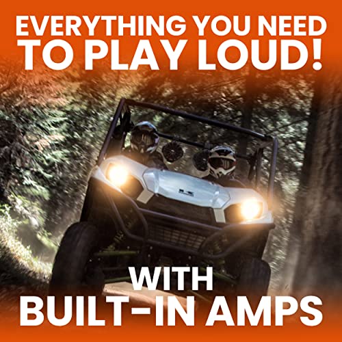 Image of BOSS Audio Systems B62ABT ATV UTV Marine Weatherproof Waketower System - Amplified, 6.5 Inch Stereo Speakers, Full Range, 2 Way, Tweeters, Bluetooth, IPX5 Rated, Sold in Pairs, for Boat, Wake Tower
