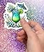 20 Handmade Tropical Cocktails Drinks Stickers Glossy Vintage Flower Stickers for Journals, Scrapbooks, Laptops & Crafts