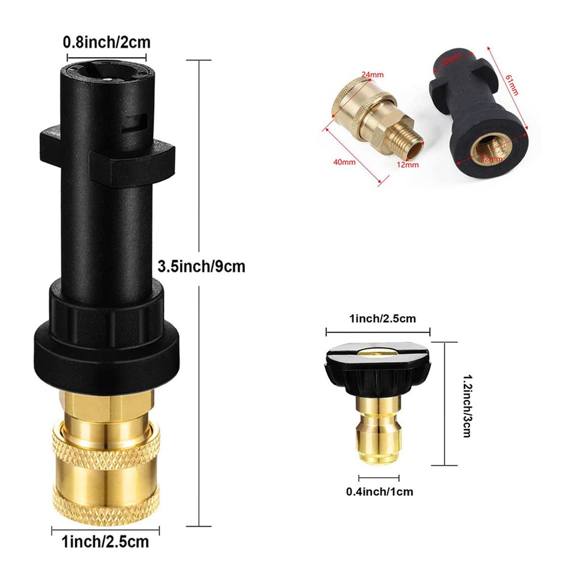 Kärcher Verlängerungsset Hochdruckreiniger Verlängerung Set - 4000 PSI Mit Adapter Für Kärcher 4000 PSI Zubehör