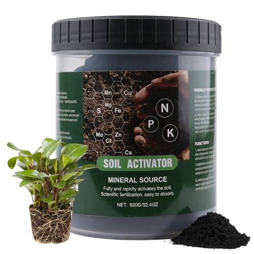 Racgrul Soil Activator for Plants(32.4 oz / 920g) Organic Soil Activators and Plant Fertilizers for Garden Beds Potting Mix Seedling Compost Root Growth Booster