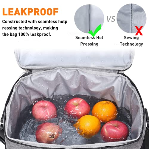 Hoihoo Large Cooler Bag 72 Can, Collapsible And Insulated Large Lunch Box Portable Leakproof Cooler Bag For Picnic Beach Camping Road Trips 48L #TOP4