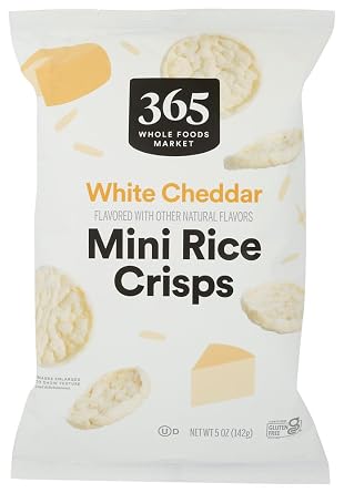 365 By Whole Foods Market White Cheddar Mini Rice Crisp, 5 Ounce