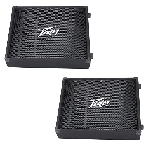 Peavey PV 12M 2-Way Floor Monitor 12-Inch 500 Watts w/Steel Handle (570650) -Pair