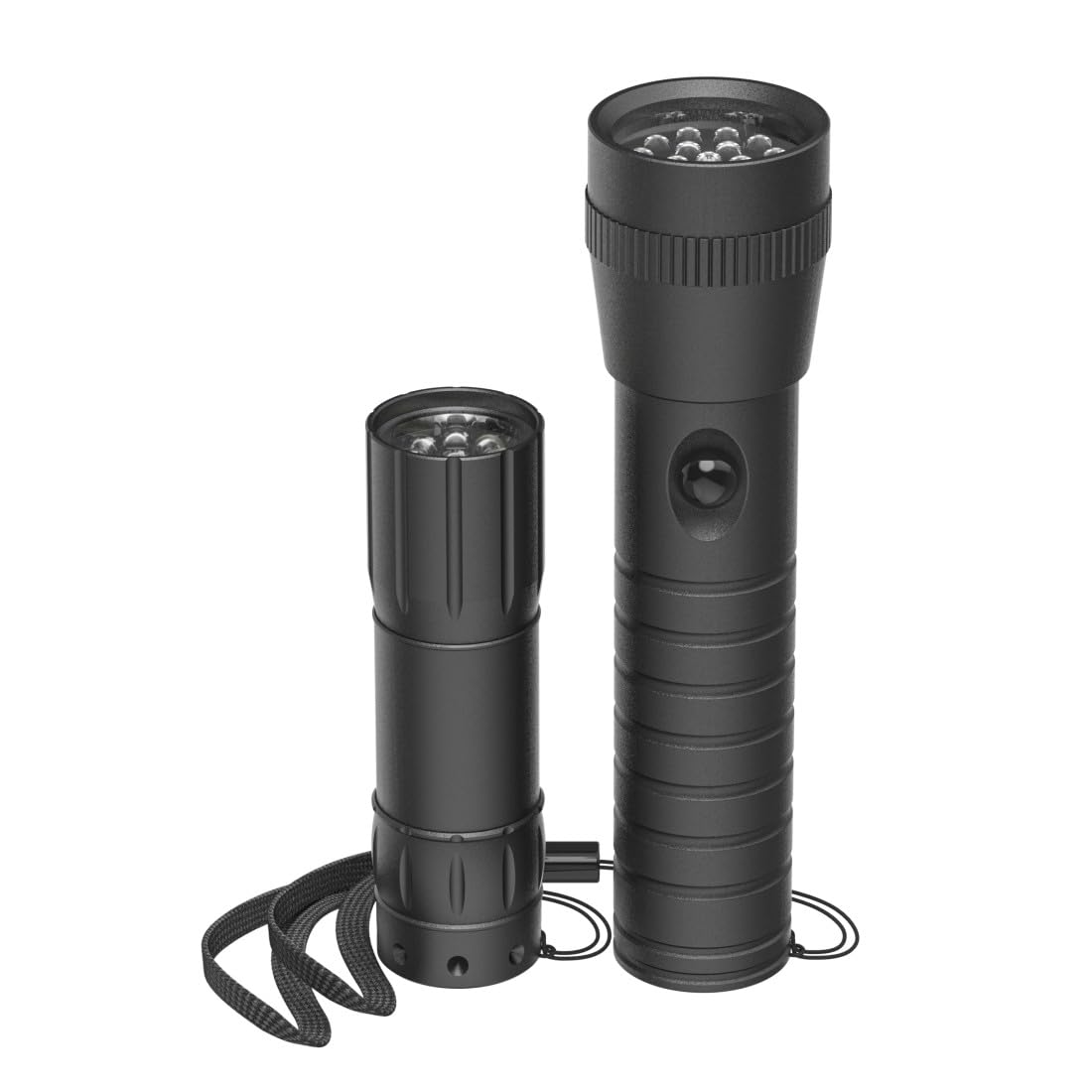 Hama “FL-Duo” LED Torch, with Batteries, Aluminium, Set of 2