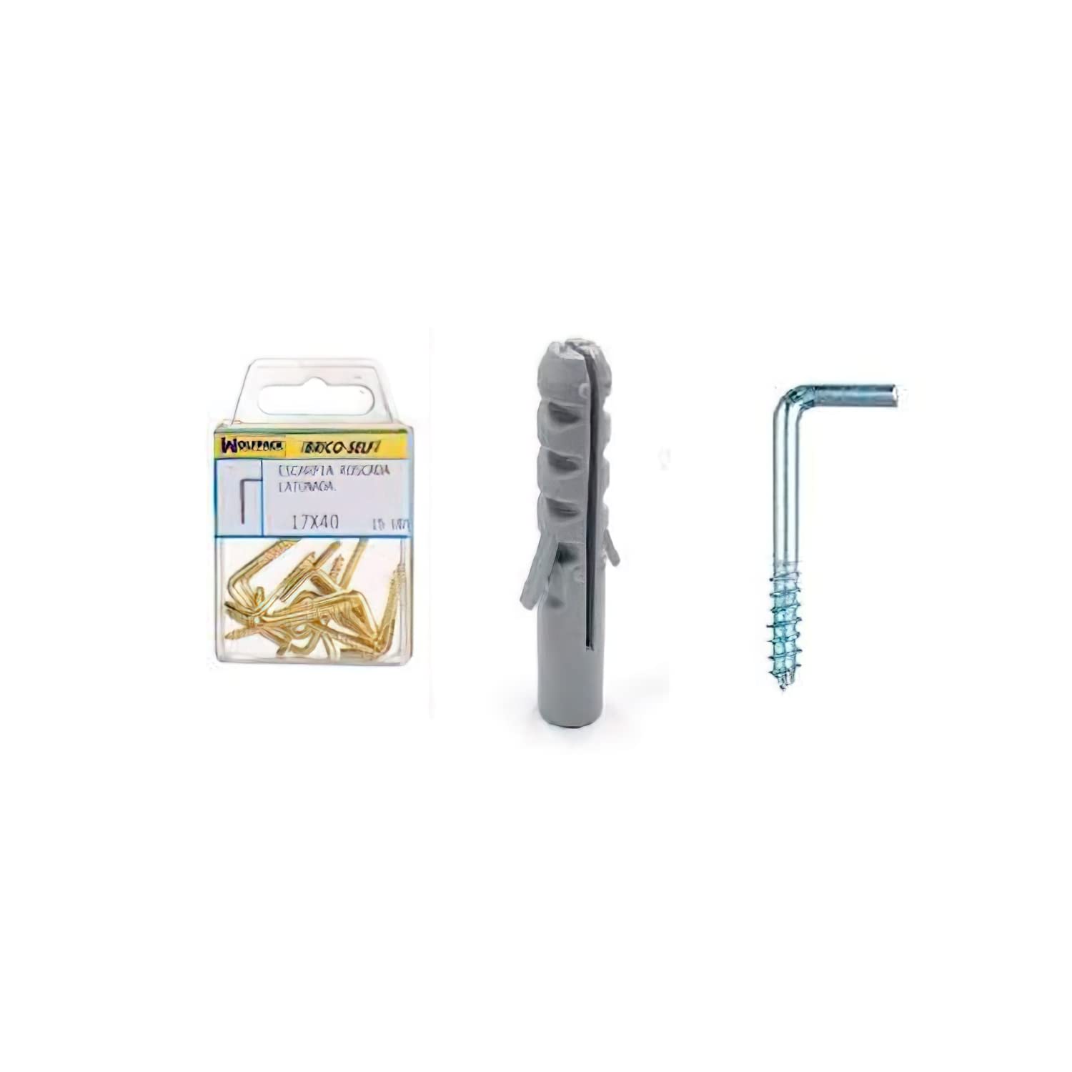Wolfpack 6200935 – Taco Number 5 with Hook, Screw, 18 x 50 mm