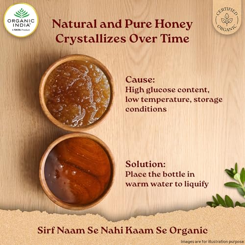 Image of A TATA Product - Organic India Himalayan Multi Floral Honey - 500g | Raw & Unprocessed | Natural & Organic | Sourced from Shivalik Range | Rich in Nutrients & Antioxidants