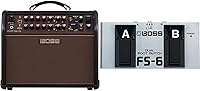 Vista 1 de Boss Acoustic Singer Live - Combo acústico de 60 vatios con interruptor de doble pie FX y Boss FS-6