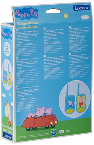 Miniatura 2 de Lexibook, Peppa Pig, Walkie-Talkies, TW12PP | Alcance 200m/650ft, 2 canales, juego comunicación, clip cinturón, con pilas, azul