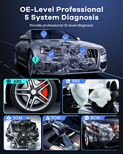 Mucar Cs5 Obd2 Scanner - Professional Car Diagnostic Tool For Engine, Transmission, Abs, Srs, Bcm Systems - Battery Test - Dtc Library - Auto Vin - Lifetime Free Updates - Android 7.0 #TOP1