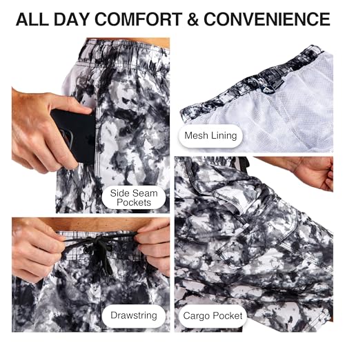 Image of Kanu Surf Men's Big Viper Extended Size Stripe Swim Trunk