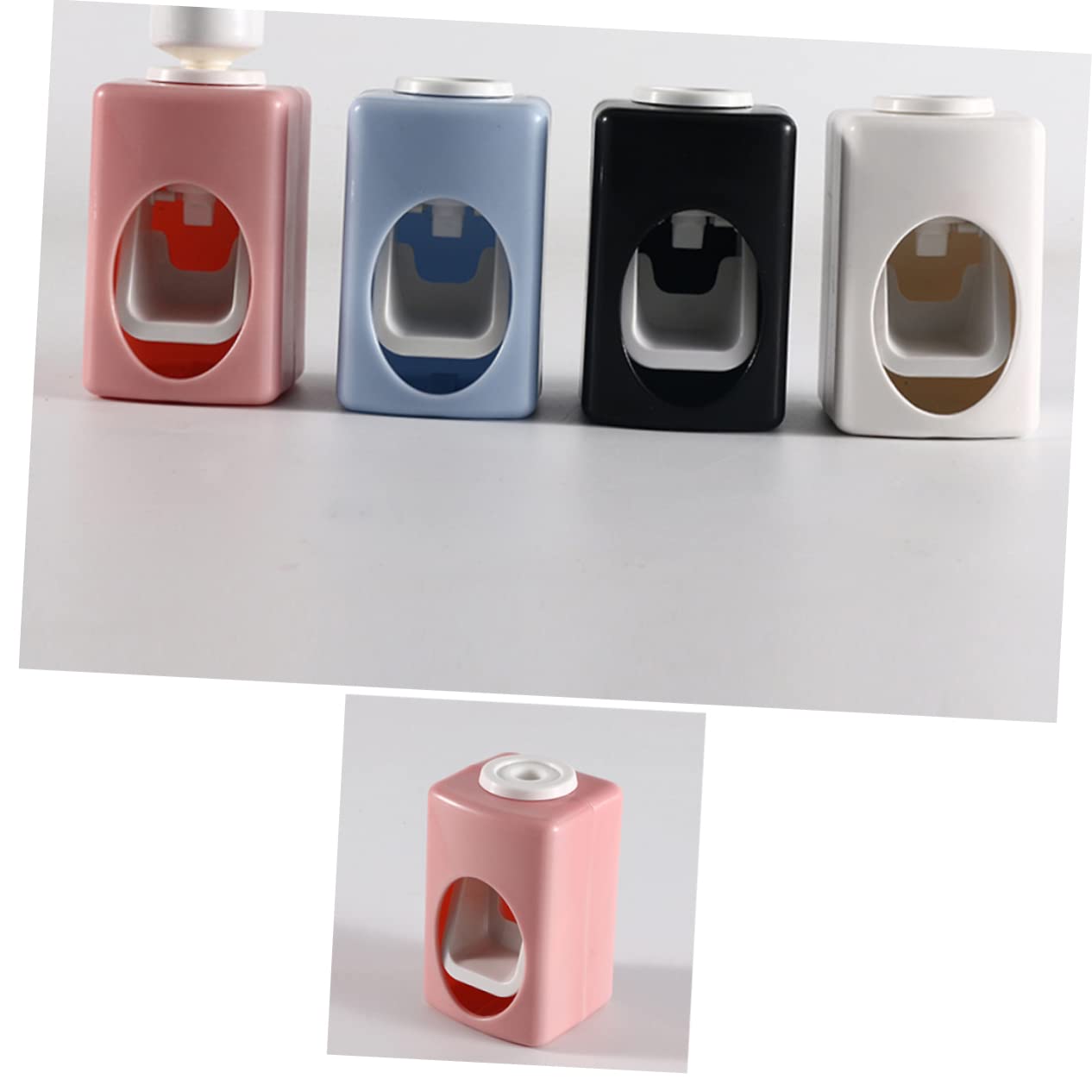 FOMIYES Toothpaste Squeezer Toothpaste Dispenser for Home Wall Mount Toothpaste Squeezer Save Time No Mess 2pcs Toothpaste Dispenser Device