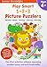 Play Smart 1-2-3 Picture Puzzlers Age 4+: Pre-K Activity Workbook with Stickers for Toddlers Ages 4, 5, 6: Learn Using Favorite Themes: Tracing, Mazes, Counting (Full Color Pages)