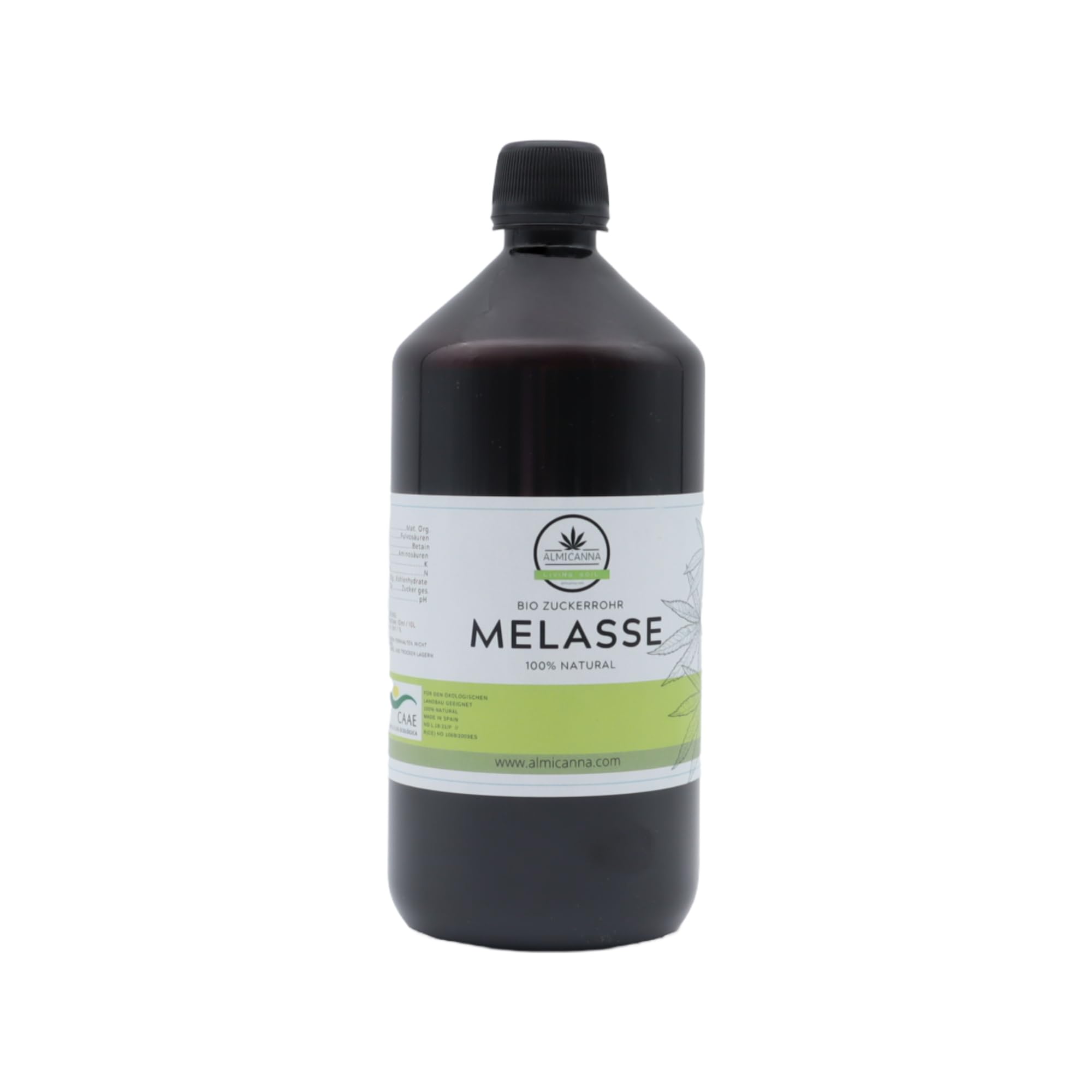Mélasse de canne à sucre bio - 1 l - Pour la fabrication de thé de compost et la multiplication de micro-organismes efficaces