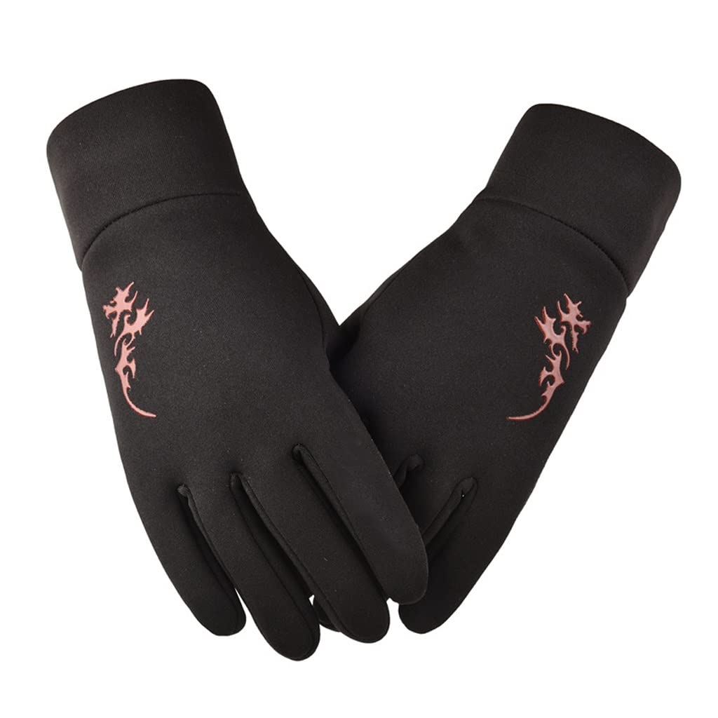 Guantes Deportivos para Ciclismo al Aire Libre, para Hombre, con Dedos completos, Pantalla táctil Antideslizante para otoño/Invierno, además de Guantes cálidos Gruesos de Terciopelo