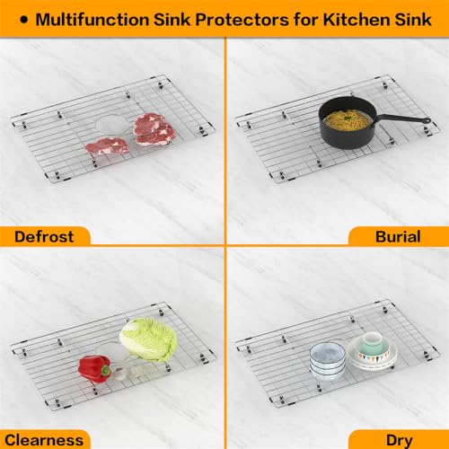 Protector para fregadero SANNO acero inoxidable 26.8" x 16.5" miniatura 5