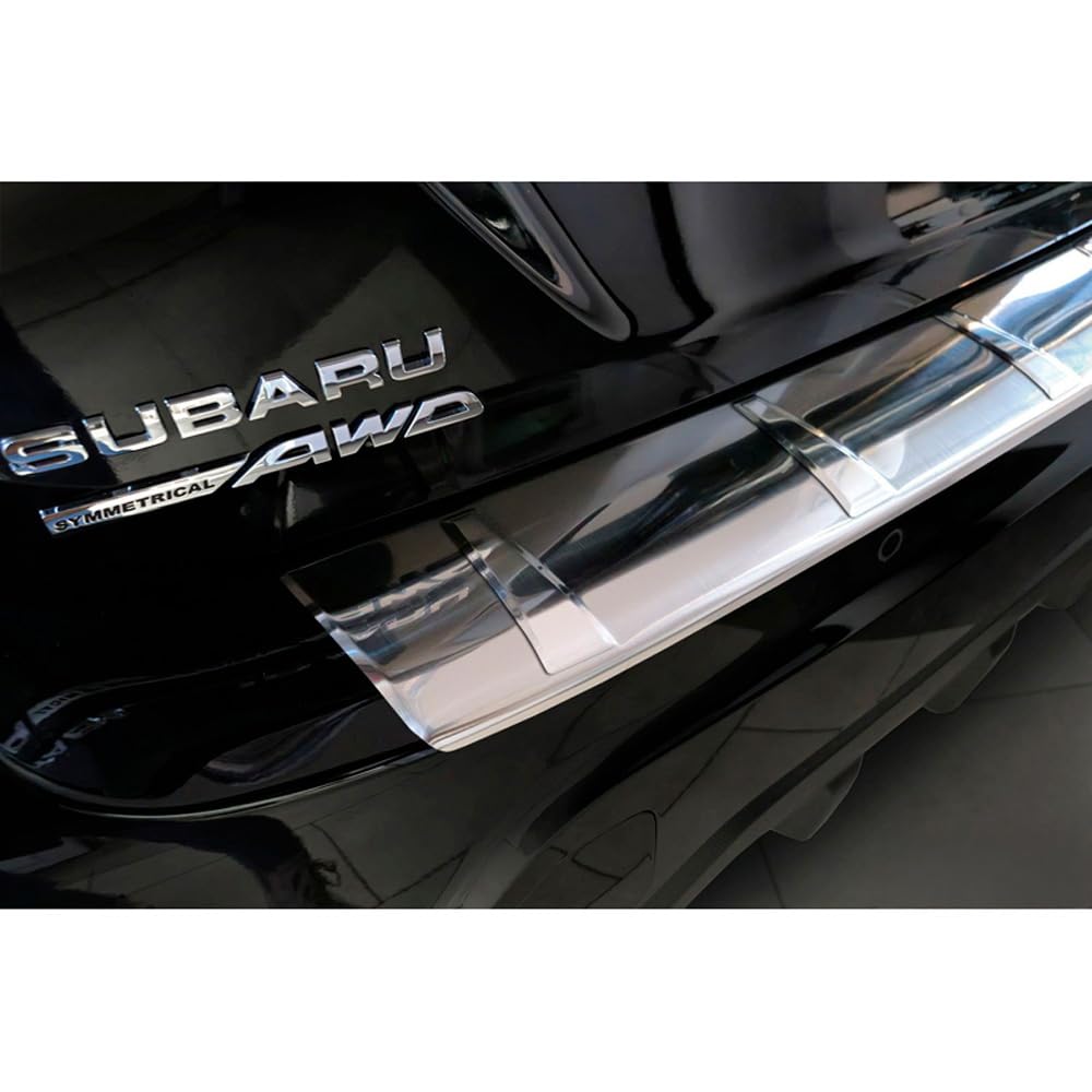 Avisa Protector del Parachoques Trasero Inoxidable Compatible con Subaru Crosstrek III 2023- 'Ribs'