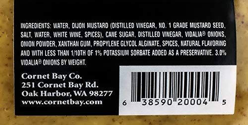 Cornet Bay Sassy Gourmet Vidalia Mustard, 8 fl oz - Thumbnail 3