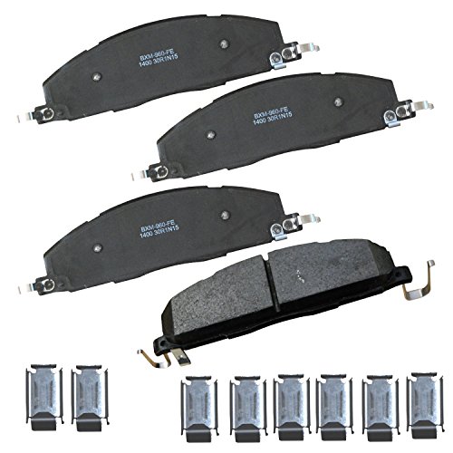 Bendix Premium SBM1400 Semi-Metallic Rear Brake Pads for Dodge Ram 2500 2010-2009, Ram 3500 2010-2009, Ram 4000 2010-2009, Ram 2500 2018-2011, 3500 2018-2011, 4000 2014-2011