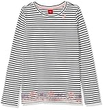  s.Oliver Mädchen 53.908.31.8763 T-Shirt, Blau (Dark Blue Knitted Spripes 59g0), 116 (Herstellergröße: 116/122/REG)