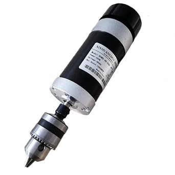500W Brushless Motor Drill Chuck 48V DC CNC Engraving Milling Air Cooled Spindle Motor Carving and 57mm Clamp DIY Woodworking Machine Tool