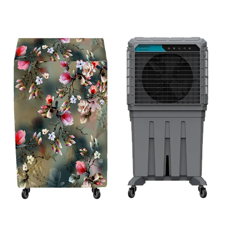 Image of Printed Cooler Cover Compatible for Symphony MOVICOOL 200-Litres Desert Air Cooler, Waterproof Cover, Size (LXBXH) 93 X 49 X 171 Cm, Green.
