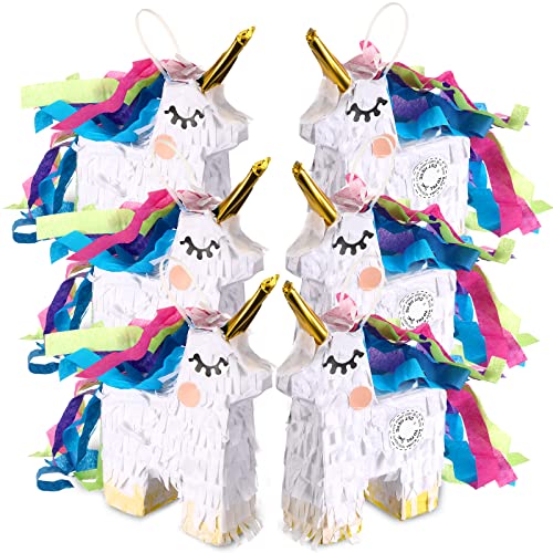 6 Pcs Mini Unicorn Pinata 4 X 7 Inch Unicorn Party Supplies Small Unicorn Party Favors Mini Pinata Unicorn Table Decorations Unicorn Birthday Pinata For Unicorn Themed Parties #TOP27