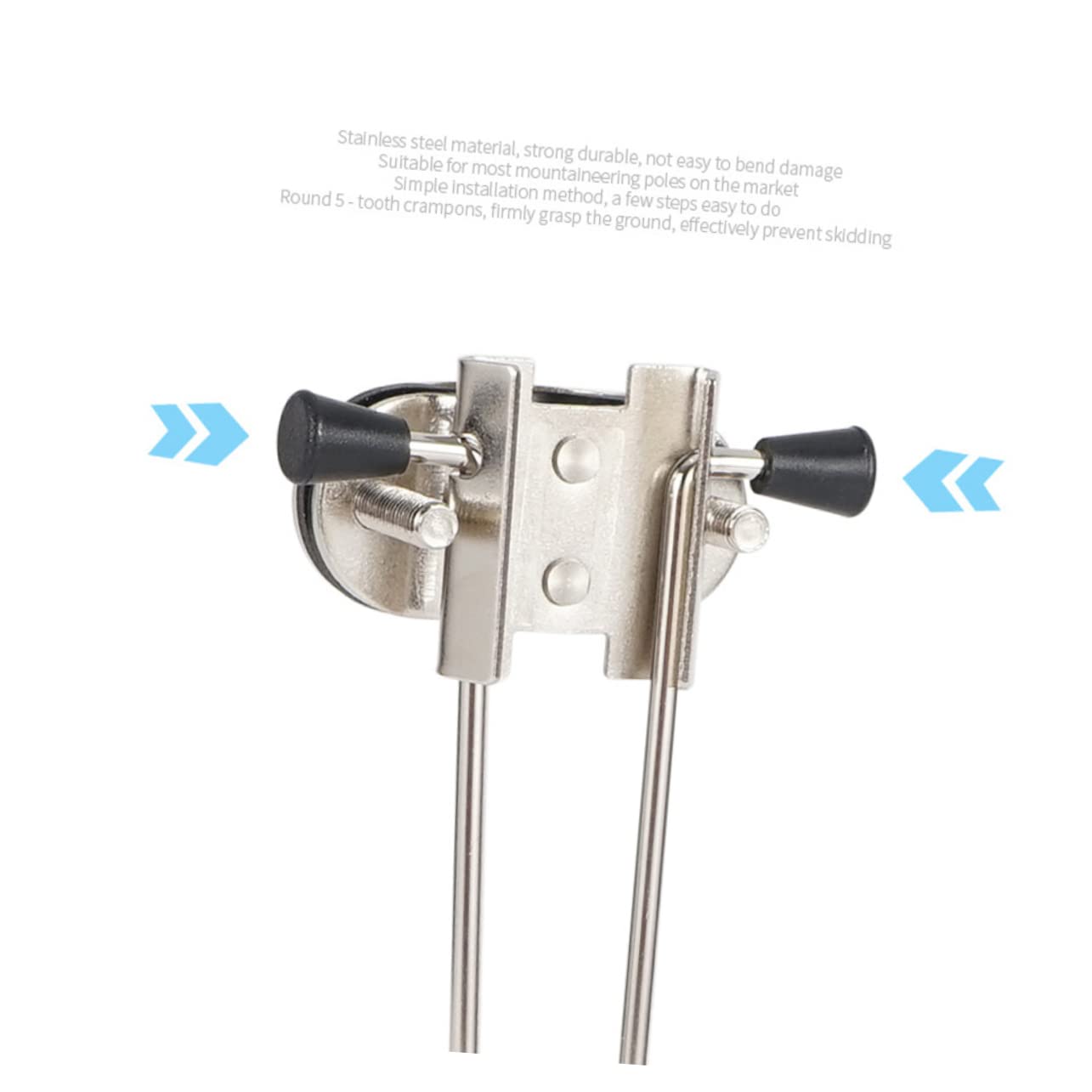 Gogogmee Trekking Pole Cane Tip Cane Attachment Walking Stick for Ice Wet Surfaces Grip Attachment