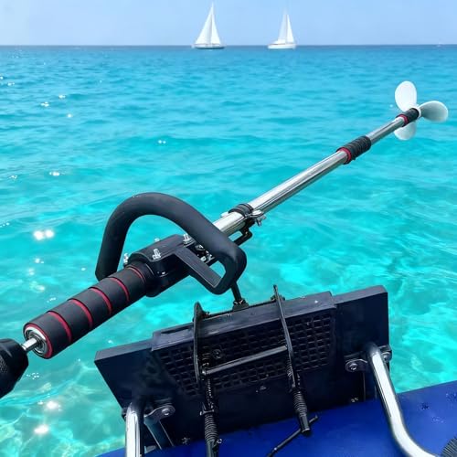 Moteur hors-bord orientable avec pince pour propulsion électrique de radeau