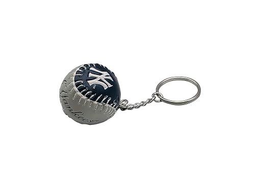 FOCO New York Yankees Team Image Ball Mini Baseball Keychain — officially licensed fan gear