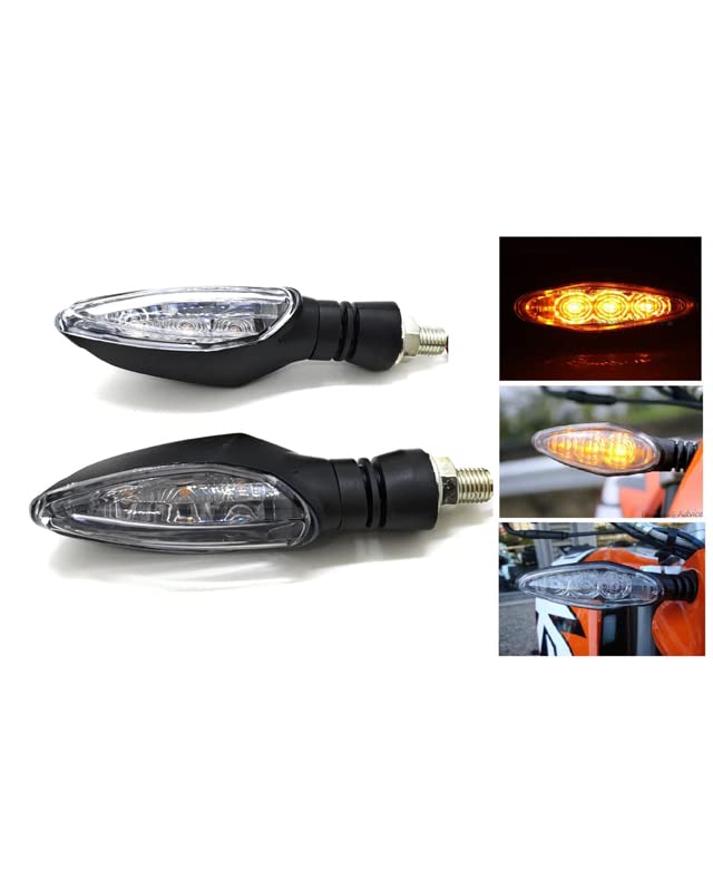 Vagary KTM Turn Signal LED Indicator Light Blinker Yellow Light Compatible for KTM 125/200/250/390 Duke RC (Unbreakable Light (Pack of 2)-image-23