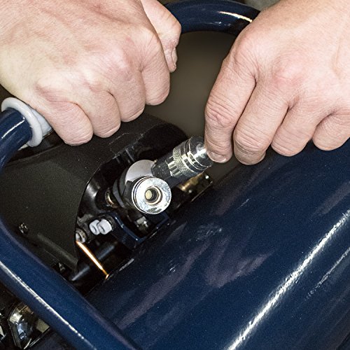 Quiet Air Compressor, Lightweight, 4.6 Gallon, Half The Noise And Weight, 4X Life, All The Power (Campbell Hausfeld Dc040500) #TOP2