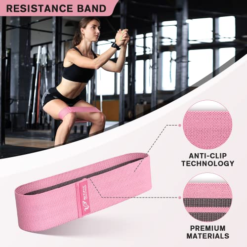 RitFit 7 Pcs Barbell Squat Pad Set, with Resistance Band, 2 Safety Straps, 2 Gym Ankle Straps & Carry Bag, Upgraded Neck & Shoulder Protective Pad Support for Squats, Lunges & Hip Thrust (Pink/Black) by RitFit - Image 5